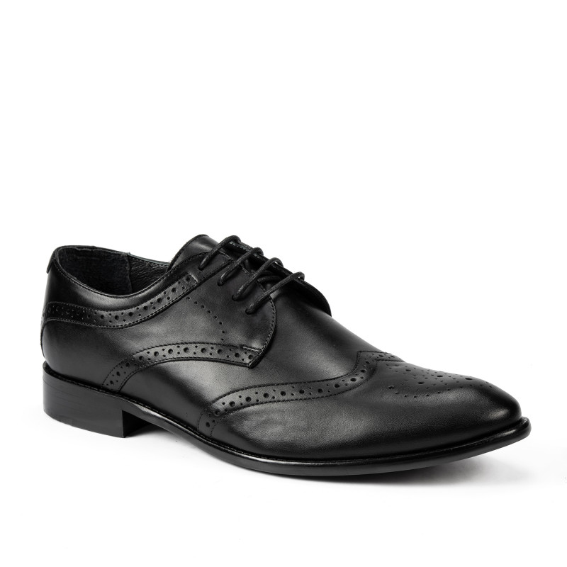 Casual / eleganckie buty męskie 874 czarne