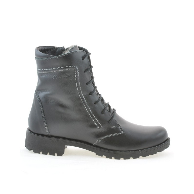 Czarne botki damskie 255