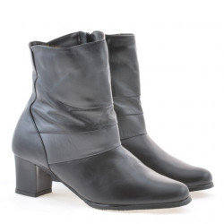 Botki damskie 1122 czarne+szare