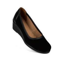 Damskie buty casual 6094 czarne połączenie buffo