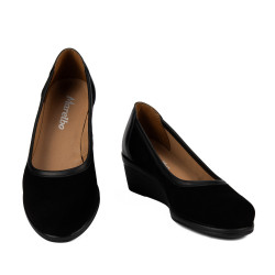 Damskie buty casual 6094 czarne połączenie buffo