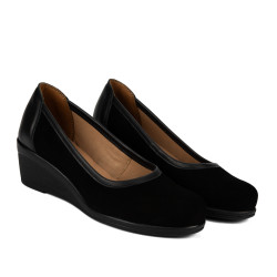 Damskie buty casual 6094 czarne połączenie buffo