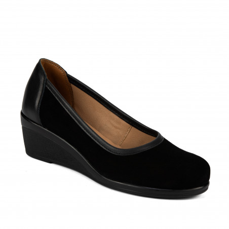 Damskie buty casual 6094 czarne połączenie buffo