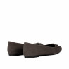 Baleriny damskie 1362 piasek welur