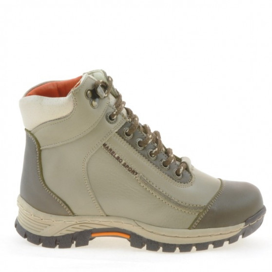 Dziecięce botki 3219 piaskowy+khaki