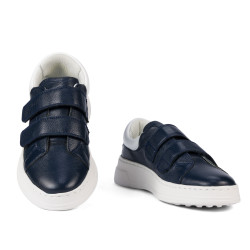 Buty sportowe damskie 6008-1sc indygo+białe