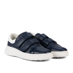 Buty sportowe damskie 6008-1sc indygo+białe