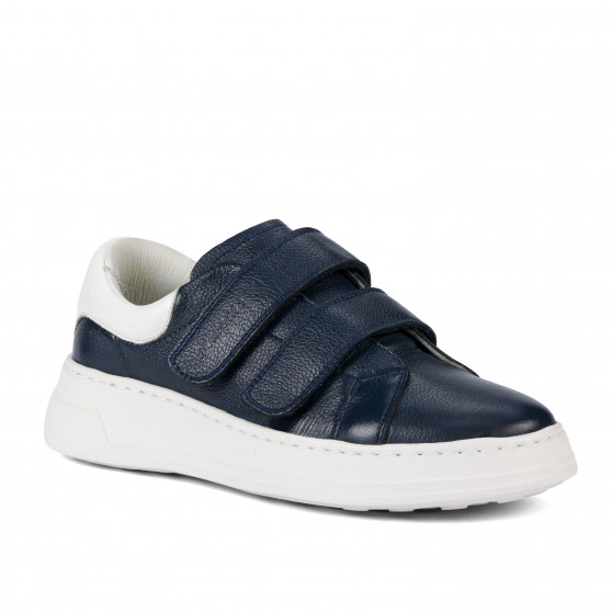 Buty sportowe damskie 6008-1sc indygo+białe