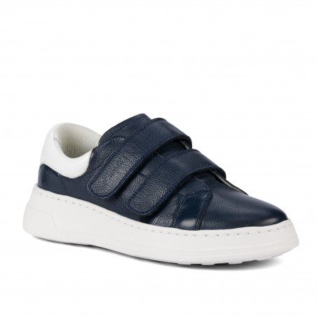 Buty sportowe damskie 6008-1sc indygo+białe