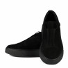 Damskie pantofi casual 6095 czarne welur