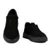 Damskie pantofi casual 6095 czarne welur