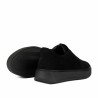Damskie pantofi casual 6095 czarne welur