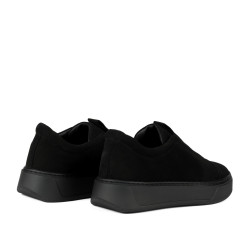 Damskie pantofi casual 6095 czarne welur