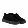 Damskie pantofi casual 6095 czarne welur
