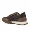 Damskie buty sportowe 6097 zamsz w kolorze piaskowym kombinowany