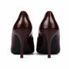 Eleganckie buty damskie 1363 lakierowane bordowe