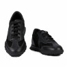 Damskie buty sportowe 6097 czarne zamszowe kombinowane