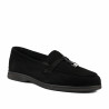 Damskie mokasyny 6082-1 czarny welur