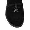 Damskie mokasyny 6082-1 czarny welur