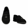 Damskie mokasyny 6082-1 czarny welur