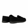 Damskie mokasyny 6082-1 czarny welur