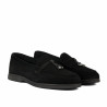 Damskie mokasyny 6082-1 czarny welur