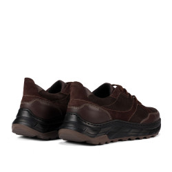 Buty casual/sport męskie 996 cafe welur kombinowany