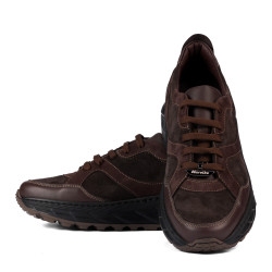 Buty casual/sport męskie 996 cafe welur kombinowany