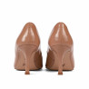 Eleganckie damskie buty 1359 lakierowane beżowe