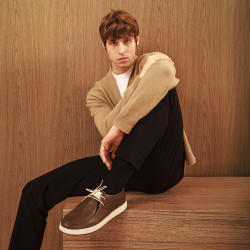 Casualowe buty męskie 992 khaki kombinowane lifestyle
