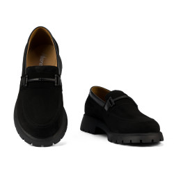 Damskie buty casual 6099 czarny bufo kombinowany