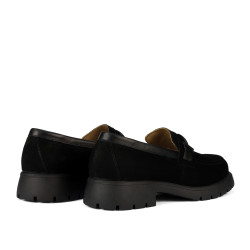 Damskie buty casual 6099 czarny bufo kombinowany
