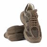 Damskie buty sportowe 6102 zamsz w kolorze piaskowym kombinowany