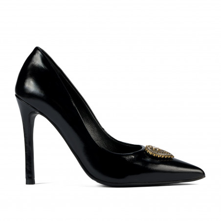 Eleganckie buty damskie 1364 lakierowana czerń