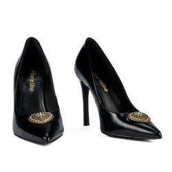 Eleganckie buty damskie 1364 lakierowana czerń