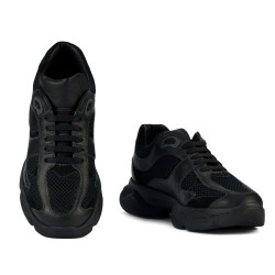 Buty sportowe damskie 6102 w kolorze czarnym łamanym