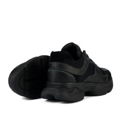 Buty sportowe damskie 6102 w kolorze czarnym łamanym