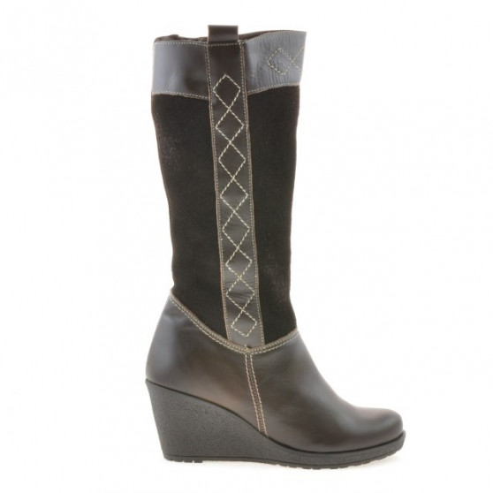 Buty damskie 3221 kawa łączone