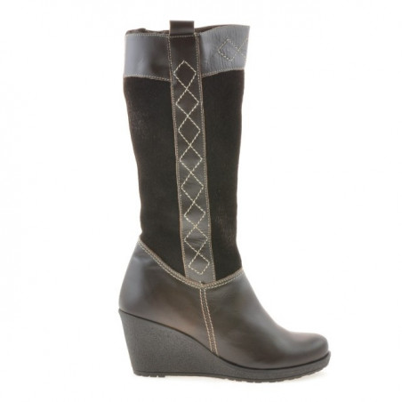 Buty damskie 3221 kawa łączone