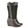 Buty damskie 3221 kawa łączone