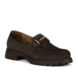Damskie buty casual 6099 bufo kawa kombinowane