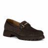 Damskie buty casual 6099 bufo kawa kombinowane