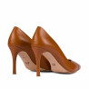Eleganckie buty damskie 1325 koniakowy brąz
