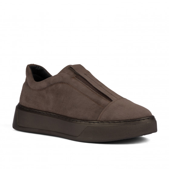 Buty casual damskie 6095 zamsz piaskowy