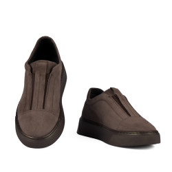 Buty casual damskie 6095 zamsz piaskowy