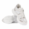 Buty sportowe damskie 6102 biało kombinowane