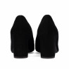 Eleganckie buty damskie 1361 czarny welur