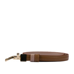 Pasek damski 45cm dwukolorowy biz brązowy+nude