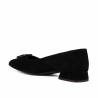 Baleriny damskie 1360 czarne welurowe