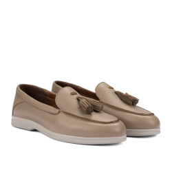 Mokasyny damskie 6096 biz cappuccino